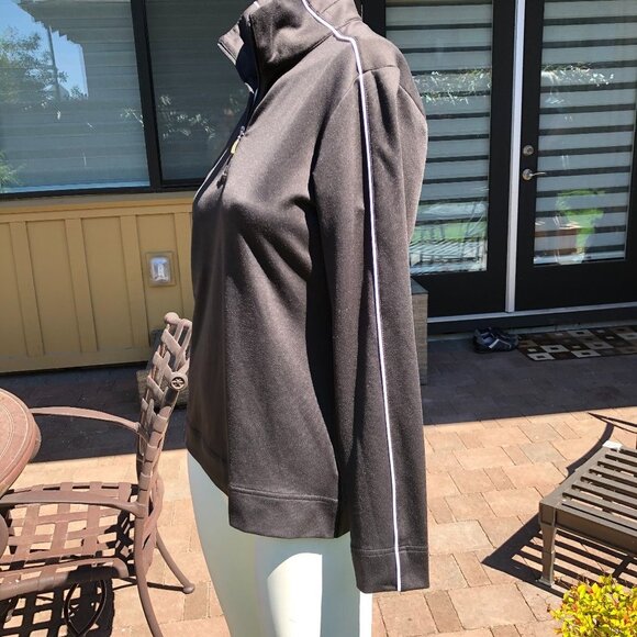 Adidas Climalite Lg Sleeve 1/4 Zip Top Black Sz S - Picture 6 of 10